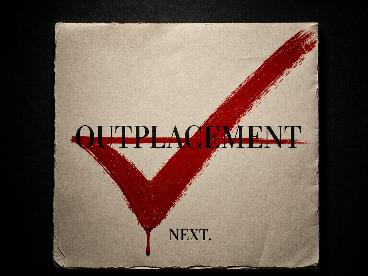 Outplacement. Tick. Next.